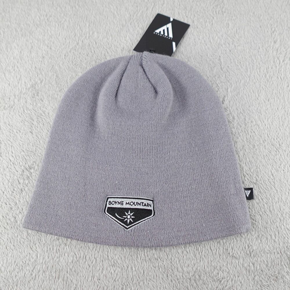 Boyne Mountain Beanie Mens One Size Gray Golf Skull Cap‎ Levelwear